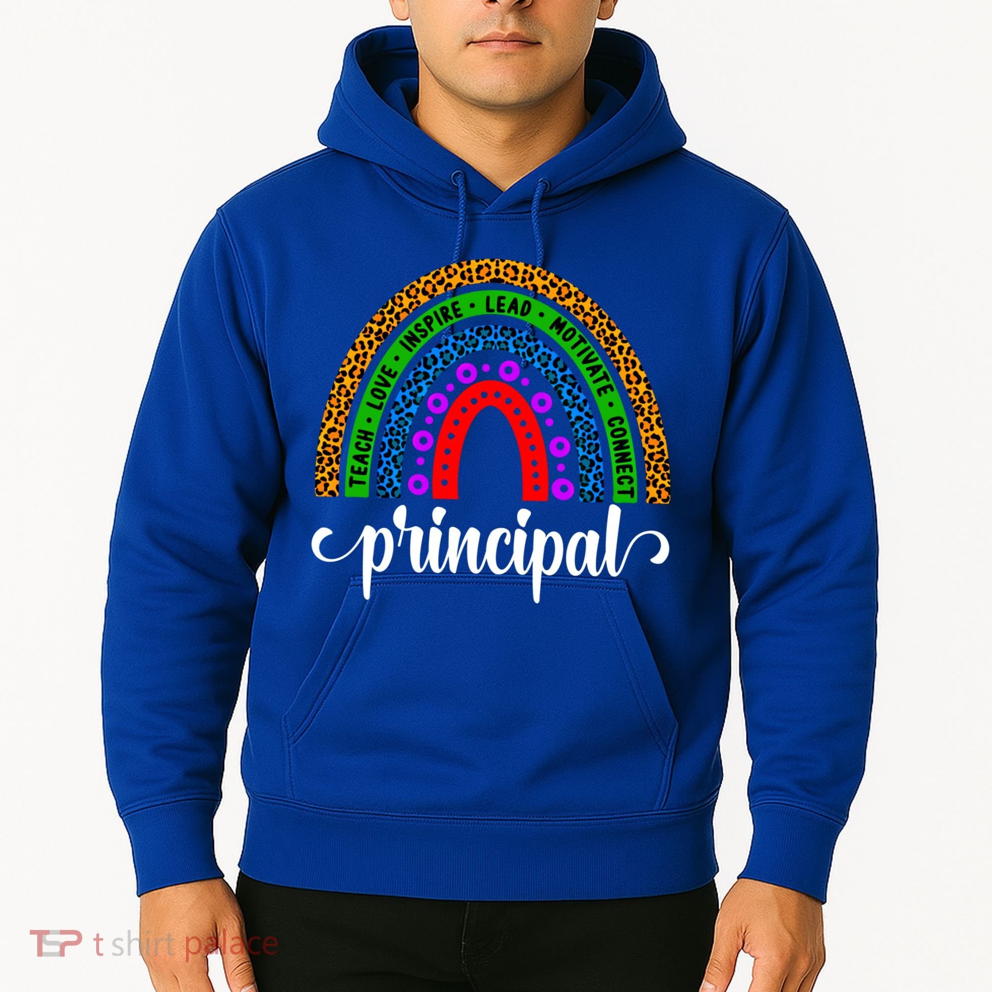 School Principal Rainbow Principal Week Funny Gift Hoodie
