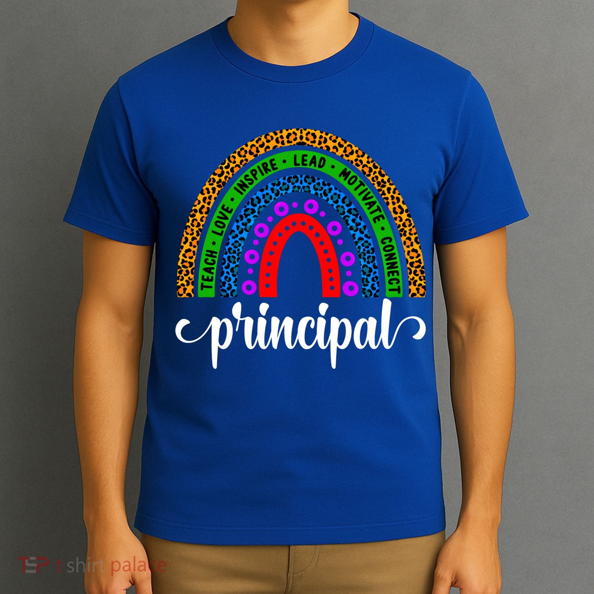 School Principal Rainbow Principal Week Funny Gift T-Shirt