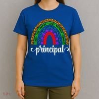 School Principal Rainbow Principal Week Funny Gift T-Shirt thumb 4