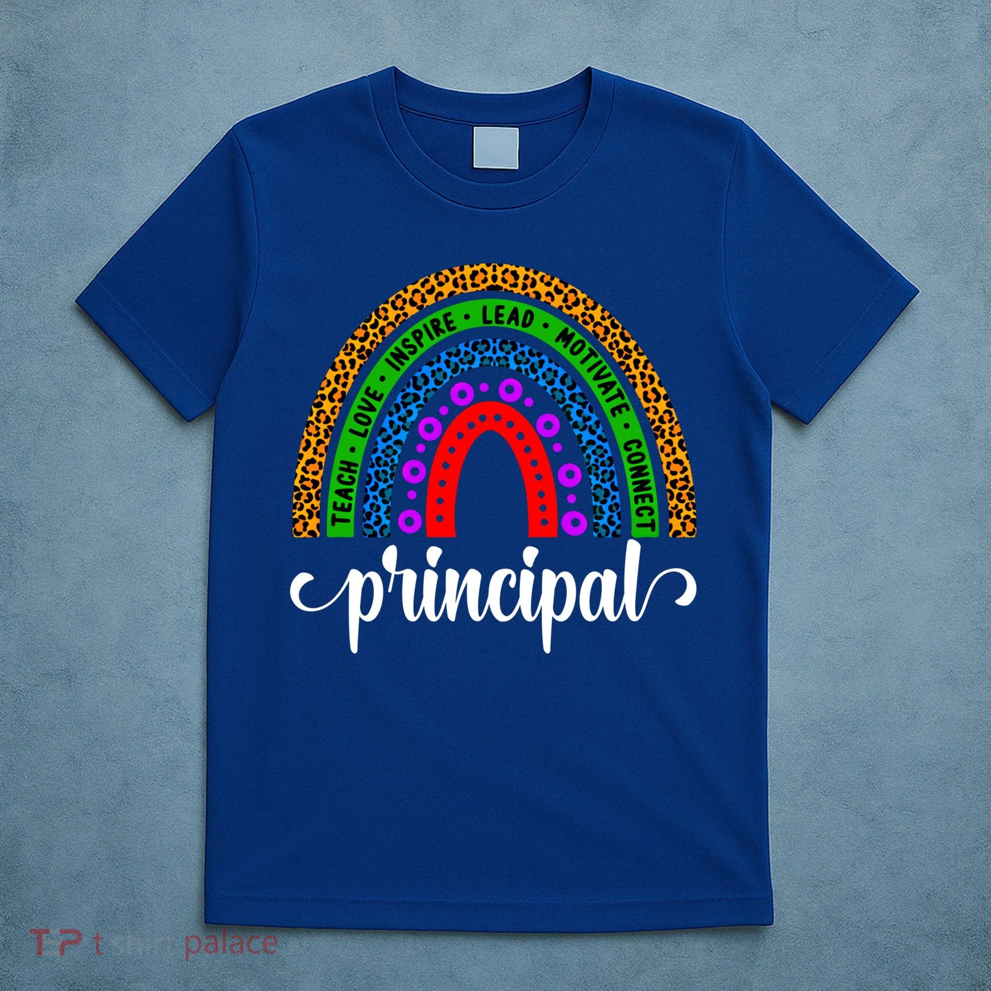 School Principal Rainbow Principal Week Funny Gift T-Shirt