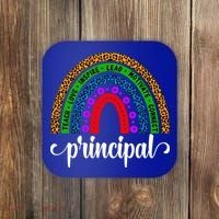 School Principal Rainbow Principal Week Funny Gift Coaster thumb 0