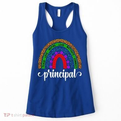 School Principal Rainbow Principal Week Funny Gift Women's Tank Top