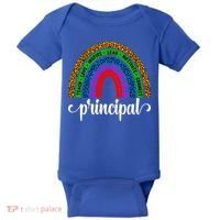 School Principal Rainbow Principal Week Funny Gift Baby Bodysuit thumb 0