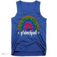 School Principal Rainbow Principal Week Funny Gift Tank Top thumb 0