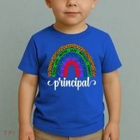 School Principal Rainbow Principal Week Funny Gift Toddler T-Shirt thumb 2