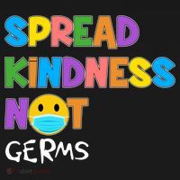 Spread Kindness Not Germs USA-Made Doggie Bandana thumb 2