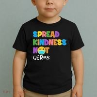 Spread Kindness Not Germs Toddler T-Shirt thumb 2