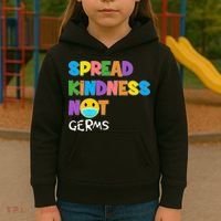 Spread Kindness Not Germs Kids Hoodie thumb 3