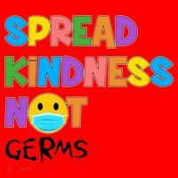 Spread Kindness Not Germs Santa Hat thumb 1