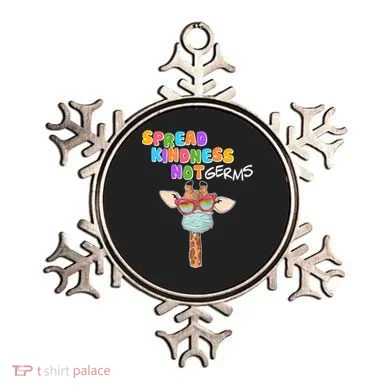 Spread Kindness Not Germs Masked Giraffe Ornament