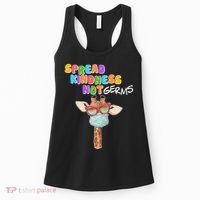 Spread Kindness Not Germs Masked Giraffe Women's Tank Top thumb 0