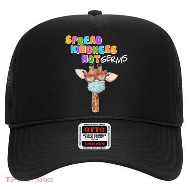 Spread Kindness Not Germs Masked Giraffe Hat