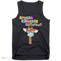 Spread Kindness Not Germs Masked Giraffe Tank Top thumb 0