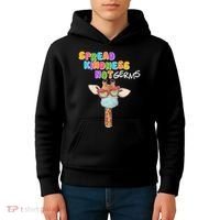 Spread Kindness Not Germs Masked Giraffe Kids Hoodie thumb 4