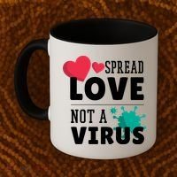 Spread Love Not A Virus Coffee Mug thumb 2