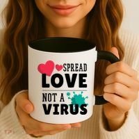 Spread Love Not A Virus Coffee Mug thumb 3