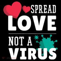 Spread Love Not A Virus Ornament thumb 1