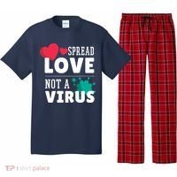 Spread Love Not A Virus Pajama Set thumb 0