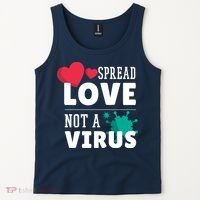 Spread Love Not A Virus Tank Top thumb 2