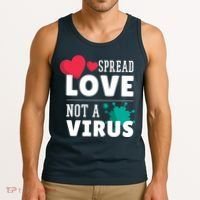 Spread Love Not A Virus Tank Top thumb 3