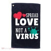 Spread Love Not A Virus Golf Towel thumb 0