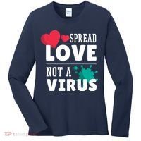 Spread Love Not A Virus Women's Long Sleeve Shirt thumb 0