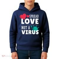 Spread Love Not A Virus Kids Hoodie thumb 4