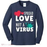 Spread Love Not A Virus Kids Long Sleeve Shirt thumb 0