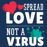 Spread Love Not A Virus Kids T-Shirt thumb 4