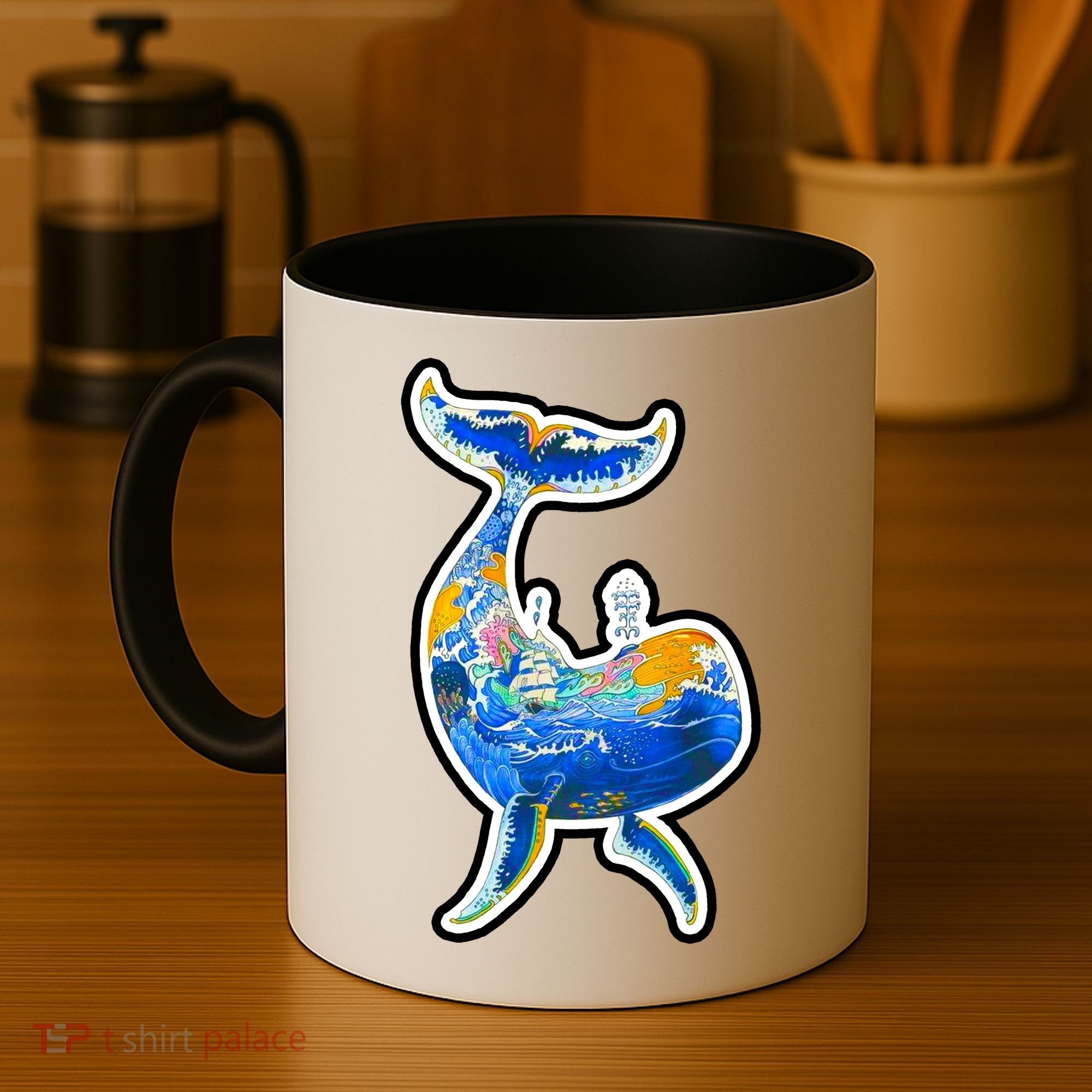 Sprem Whale Sailing Coffee Mug