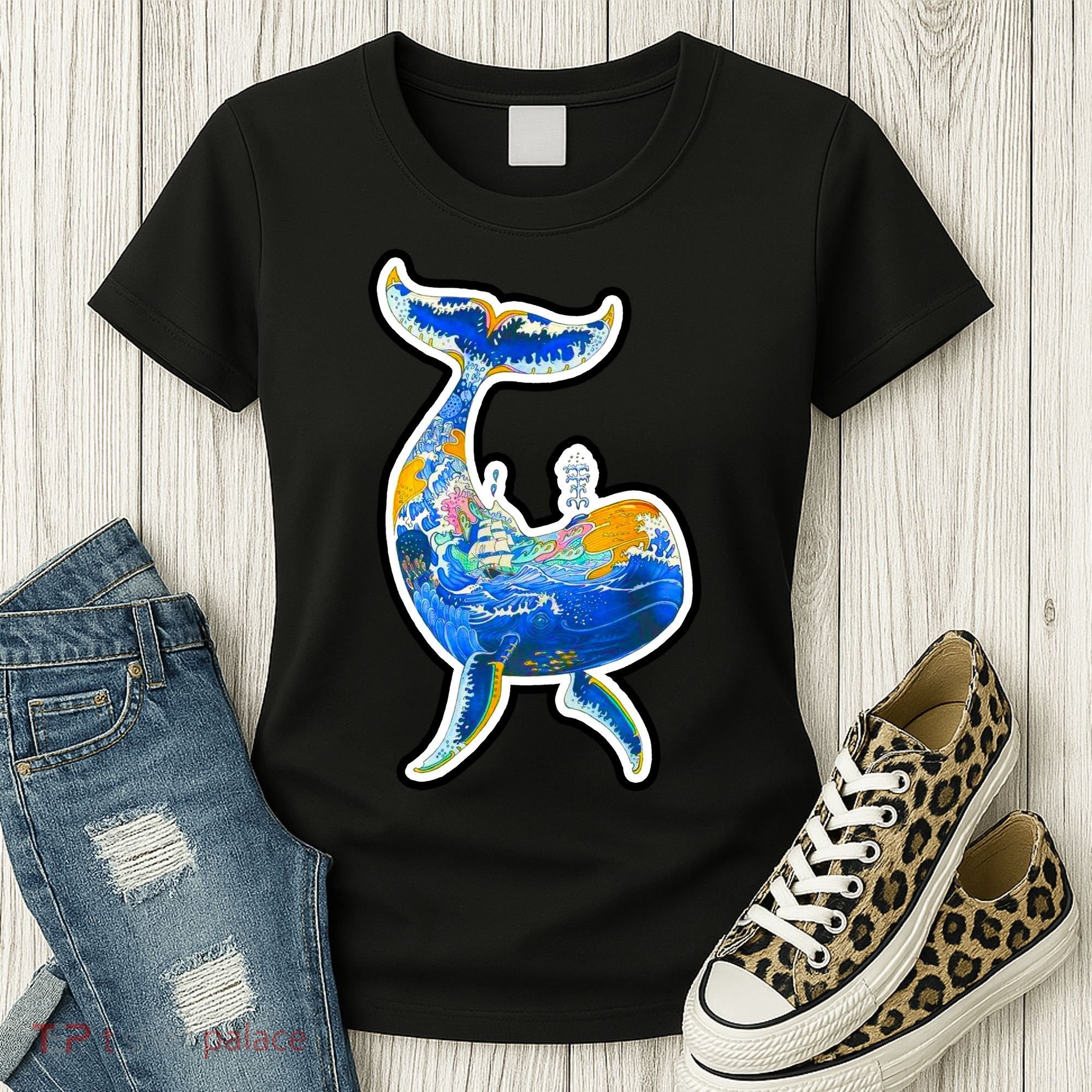 Sprem Whale Sailing Women's T-Shirt