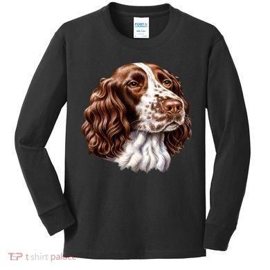Springer Spaniel Dog Kids Long Sleeve Shirt