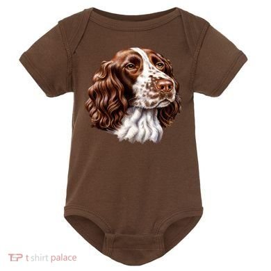 Springer Spaniel Dog Baby Bodysuit