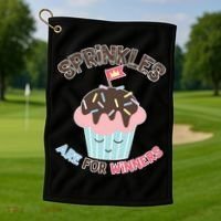 Sprinkles Are For Winners Golf Towel thumb 1