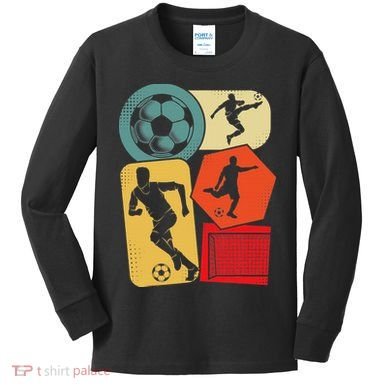 Soccer Player Kids Long Sleeve Shirt