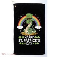 San Patties Snake St Patricks Day Gift Golf Towel thumb 0