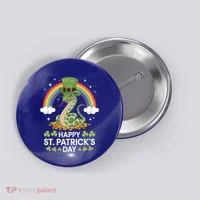 San Patties Snake St Patricks Day Gift Button thumb 0