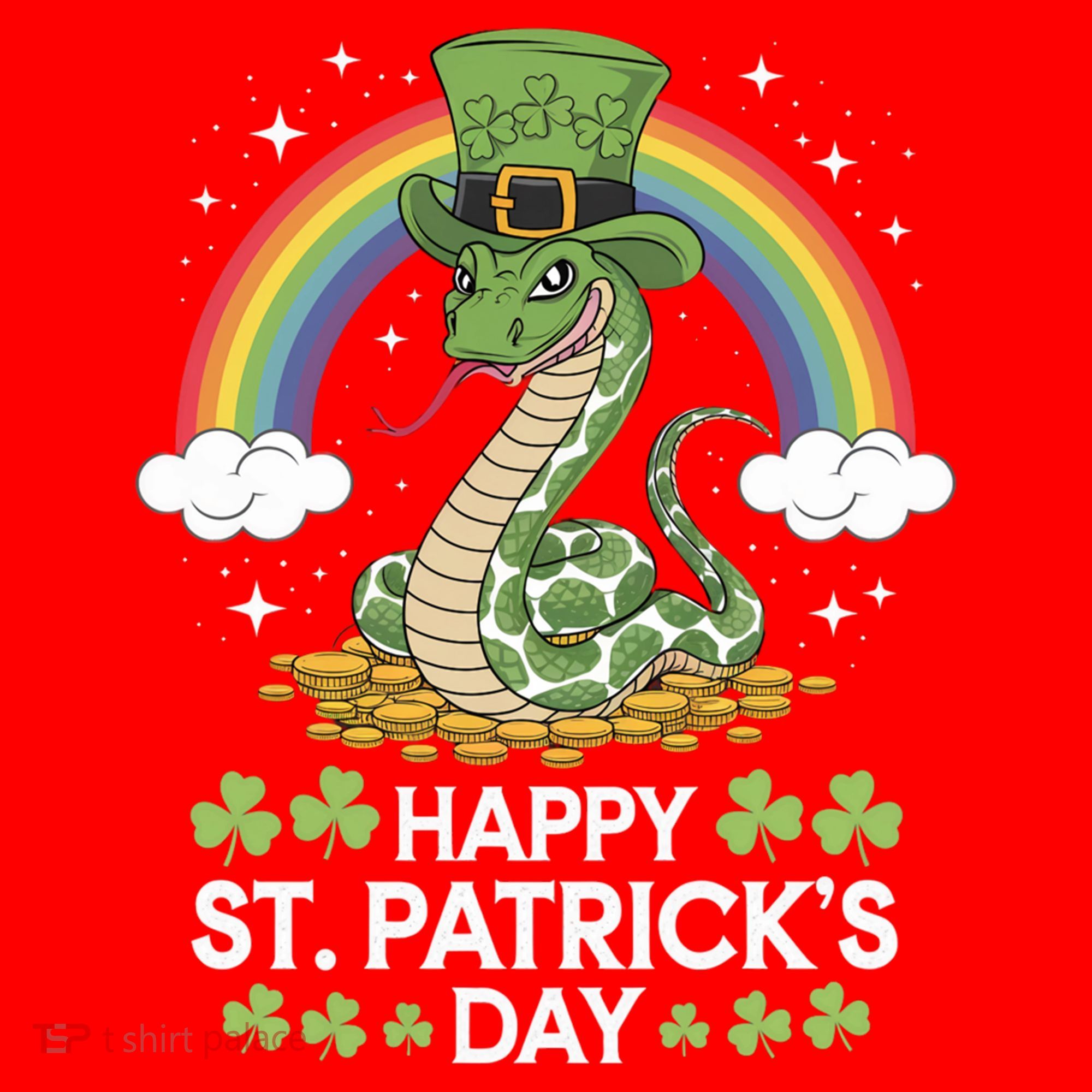 San Patties Snake St Patricks Day Gift Santa Hat