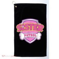 Sister Patrol Shirt | Dog Mom Golf Towel thumb 0