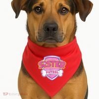 Sister Patrol Shirt | Dog Mom USA-Made Doggie Bandana thumb 1