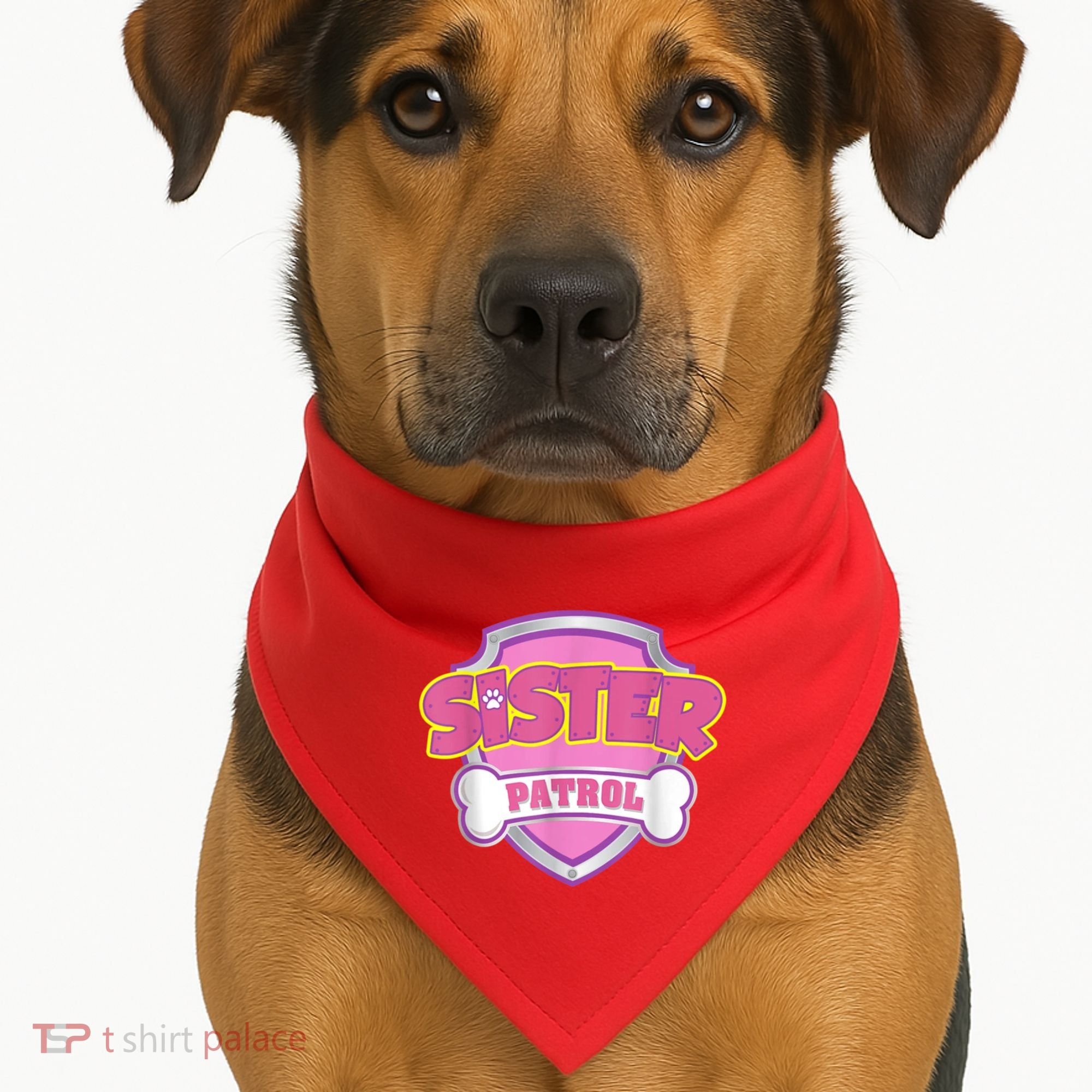 Sister Patrol Shirt | Dog Mom USA-Made Doggie Bandana