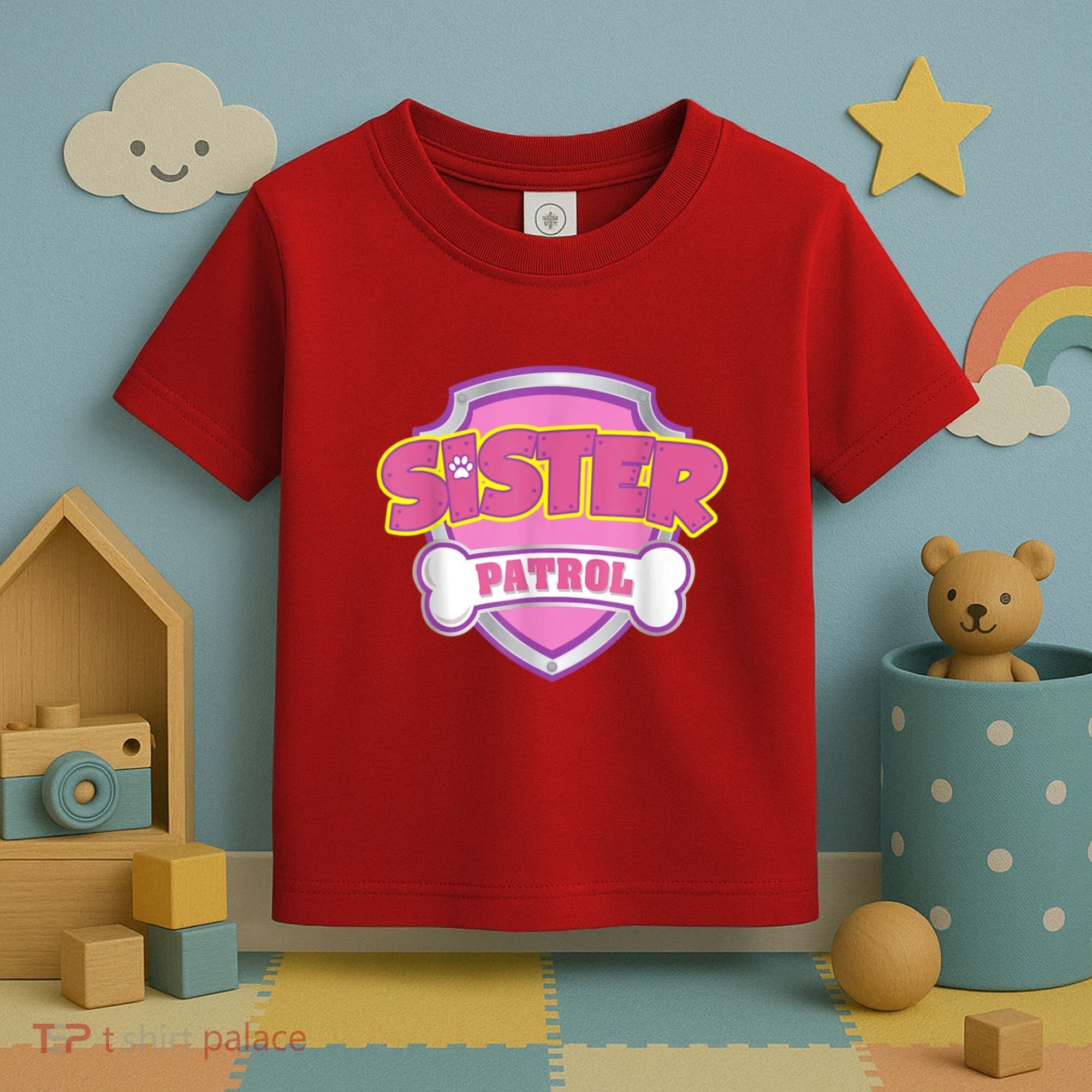 Sister Patrol Shirt | Dog Mom Toddler T-Shirt