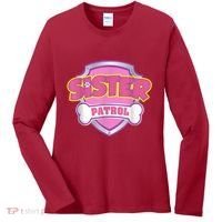 Sister Patrol Shirt | Dog Mom Women's Long Sleeve Shirt thumb 0