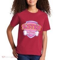 Sister Patrol Shirt | Dog Mom Kids T-Shirt thumb 2