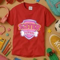 Sister Patrol Shirt | Dog Mom Kids T-Shirt thumb 3