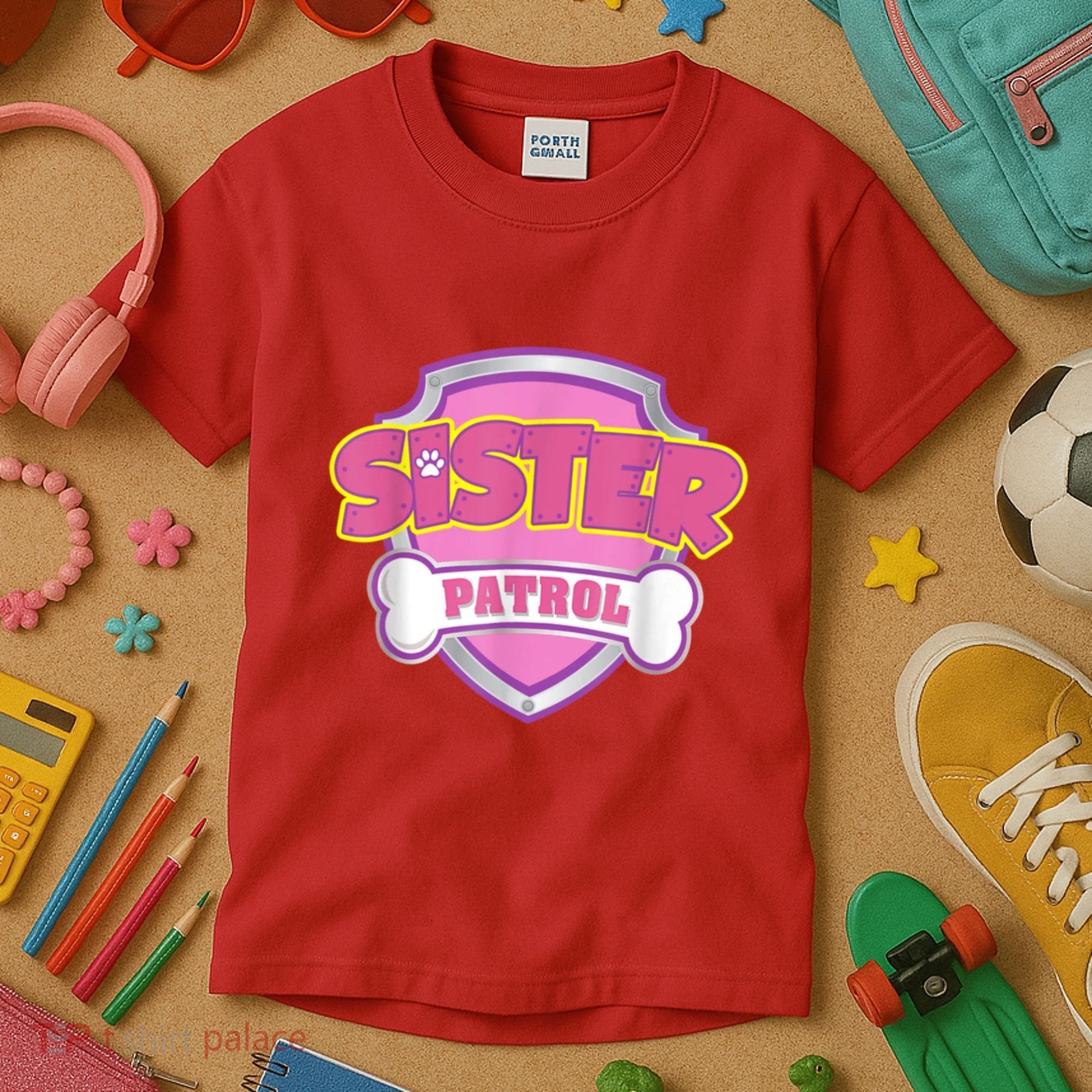 Sister Patrol Shirt | Dog Mom Kids T-Shirt