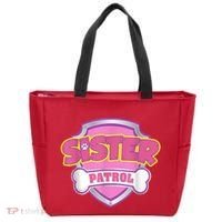 Sister Patrol Shirt | Dog Mom Tote Bag thumb 0