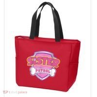 Sister Patrol Shirt | Dog Mom Tote Bag thumb 3