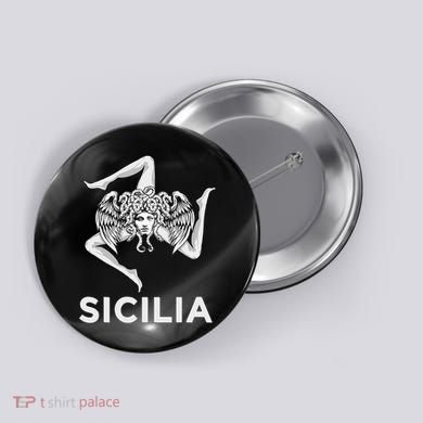 Sicilian Pride Sicilia Trinacria Sicilian Button