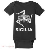 Sicilian Pride Sicilia Trinacria Sicilian Baby Bodysuit thumb 0
